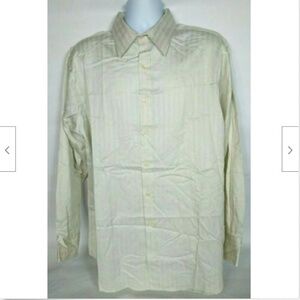 BCBG Maxazria Men's Cream Dress Shirt XL 17 34/35